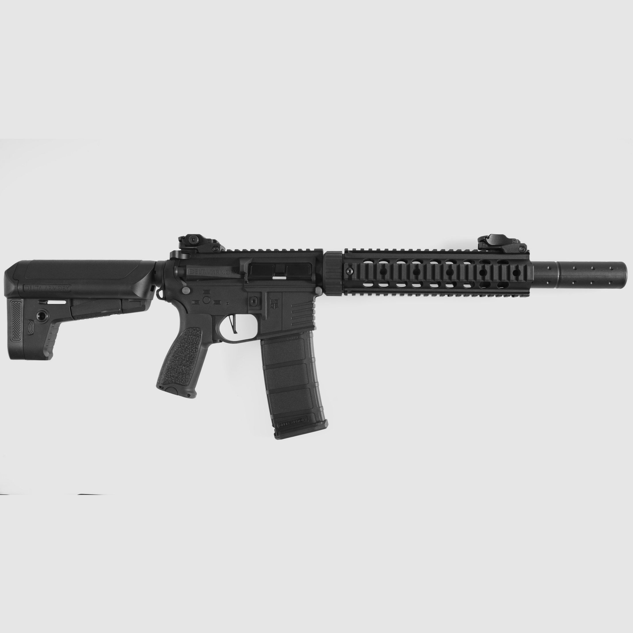 AR15 SilentOps 9” Charlie (Schwarz) max. 0,5J - Delta Armory