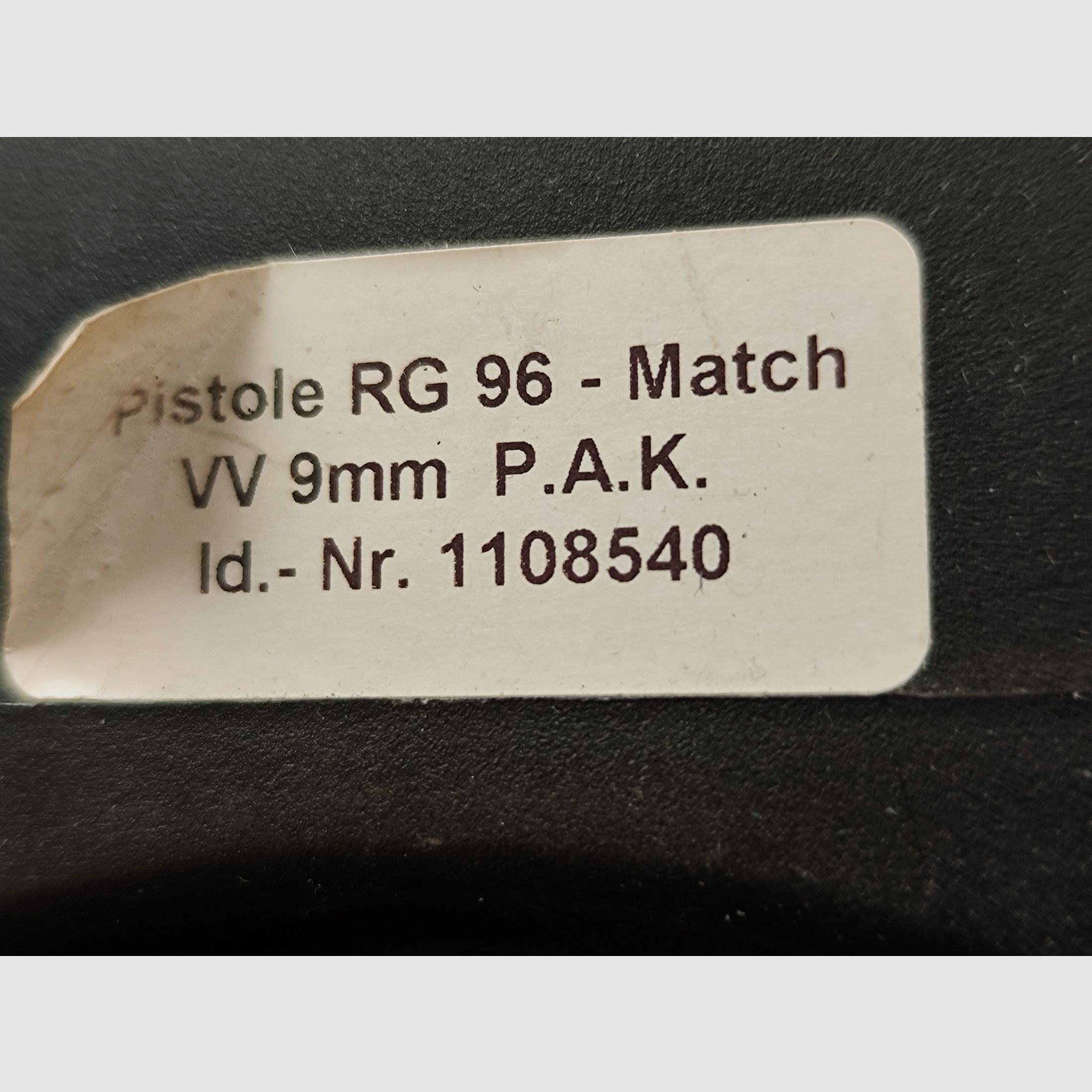 RÖHM RG 96 Match kal. 9mm P.A.K. w walizce