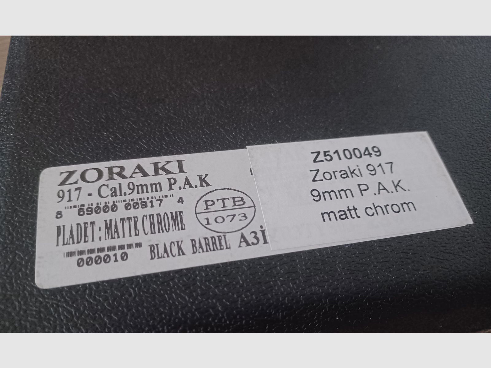 Zoraki 917 mat chrome cal. 9mm P.A.K.