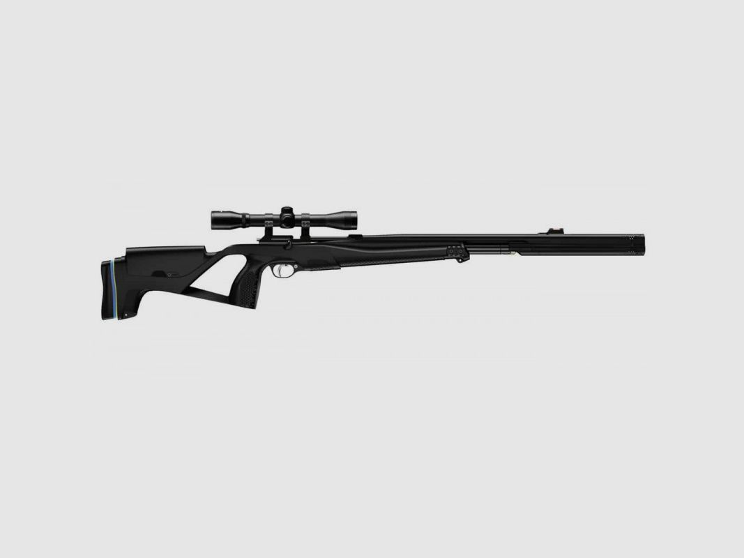 STOEGER XM1 19.9J S4 SCHALLDÄMPFER-KOMBI KAL. 4.5 SCHWARZ + PUMPE, Bild 2 von 2