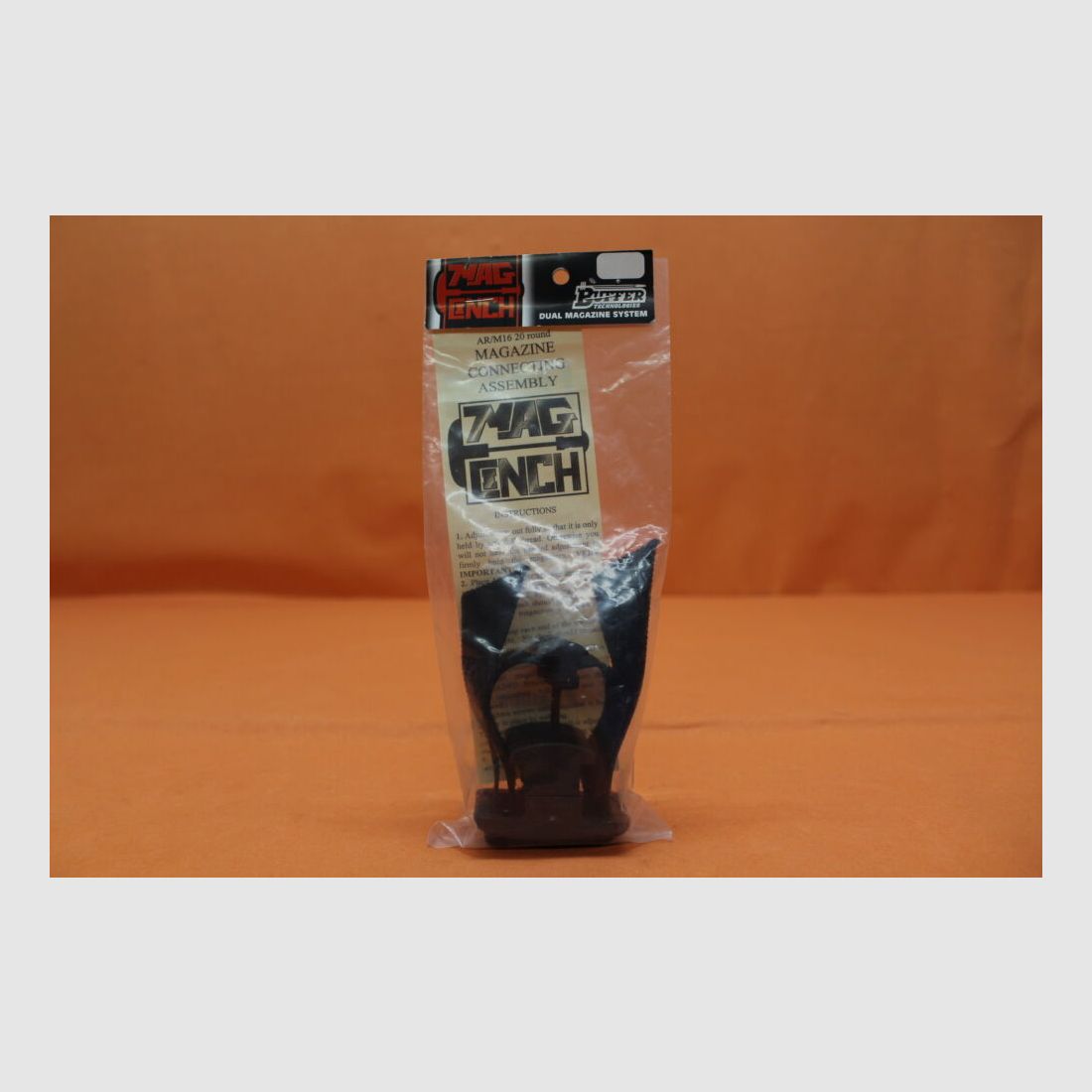 Buffer Technologies AR-15: MagCinch 20RD magazine connector with strap for 2 magazines, nylon/plastic pack of 2 pcs.