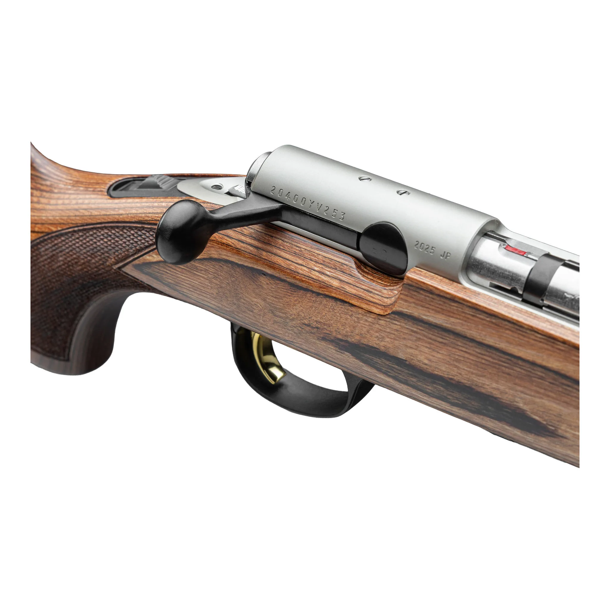 Browning T-BOLT BROWN LAMINATED VERSTELLBAR EDELSTAHL 42CM – .17hmr, Bild 6 von 6