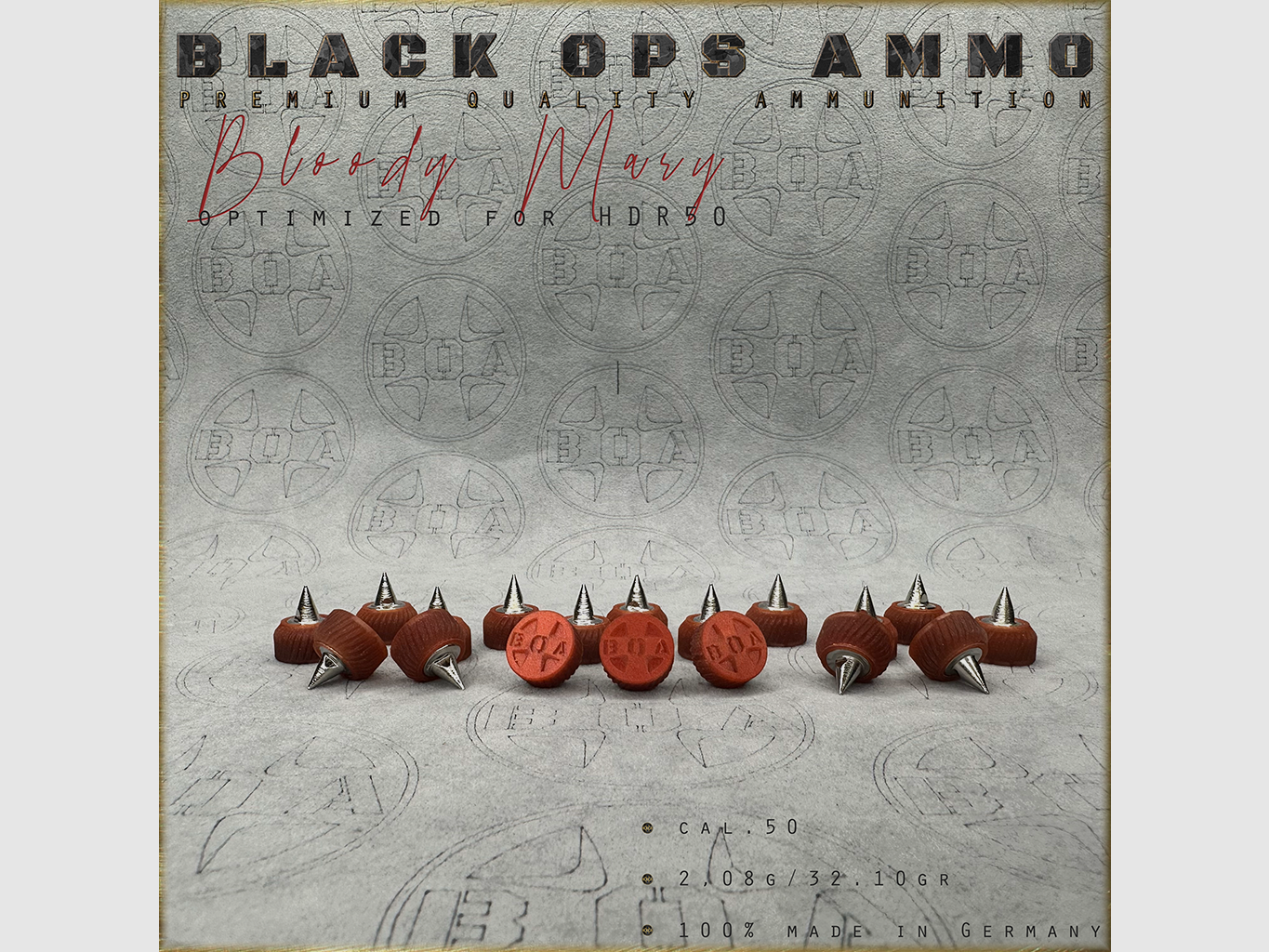 18x + 2 Krwawa Mary BLACK OPS AMMO HDR 50 kal.50 Municja T4E Umarex HDR50 TR50, zdjęcie 2 z 4