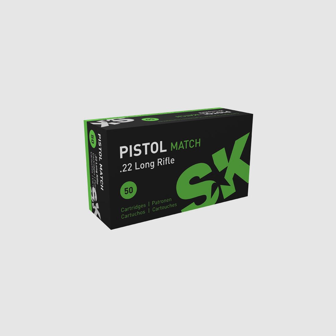 SK Pistol Match .22 LR 40GR LRN 50 Patronen