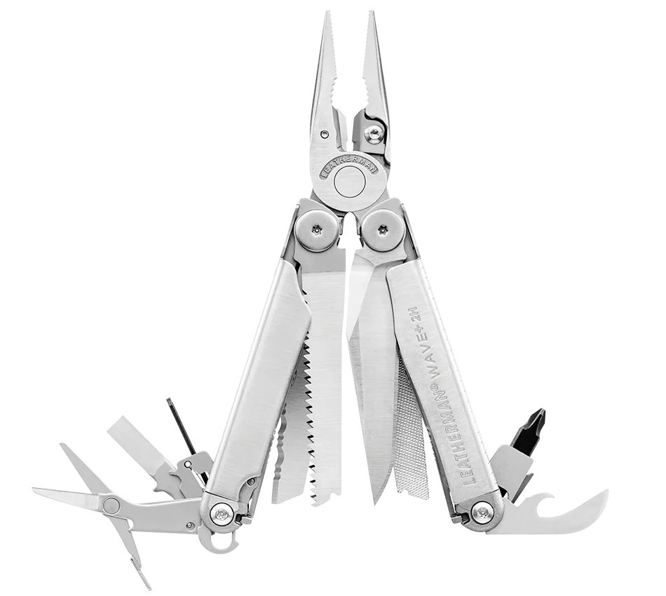 Multitool Leatherman Wave+ 2H - Edelstahl (832921)
