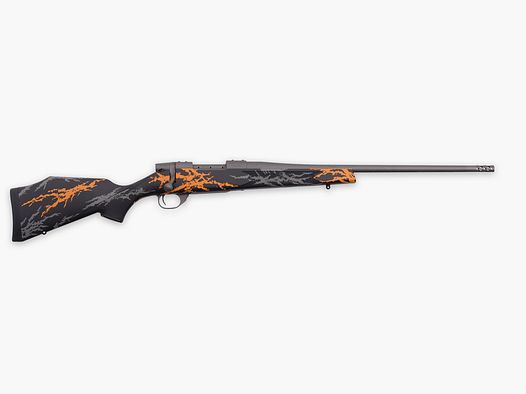 Weatherby Vanguard Compact Hunter .308 Win. 20"/51cm Schwarz/Orange 1/2"x28 Repetierbüchse inkl. Picatinnyschiene