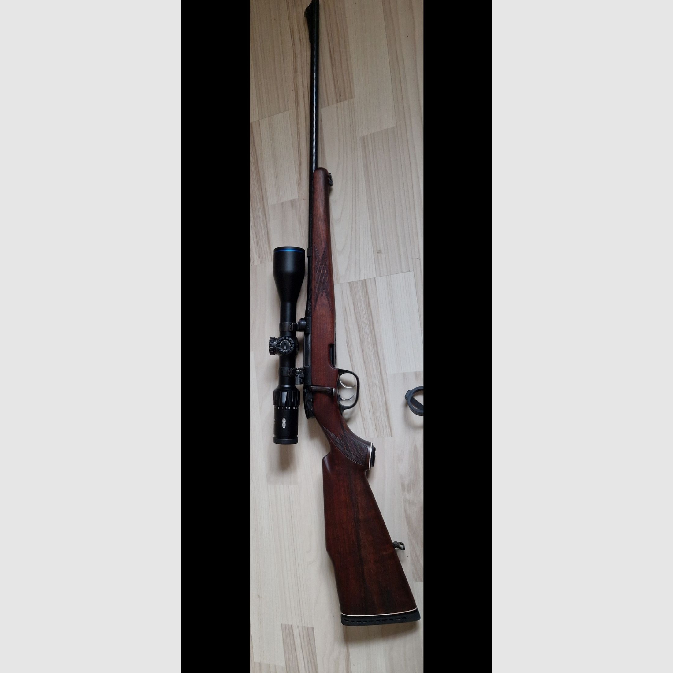 Steyr Mannlicher SL 5.6x50 Magnum with 3-15x50 Meopta illuminated reticle in top condition