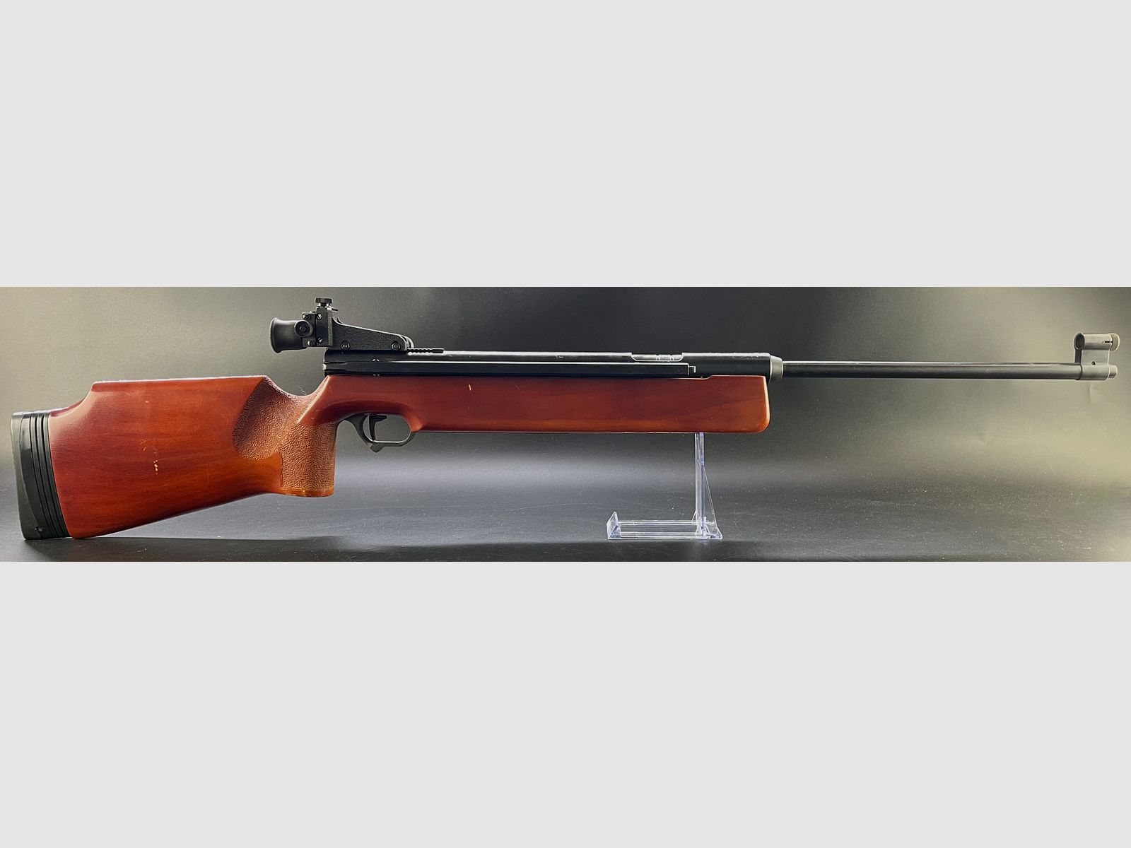 Haenel Mod. 312 Seitenspanner Luftgewehr 4,5mm Diabolo mit Diopter und neuer Dichtung und Kolbenfede