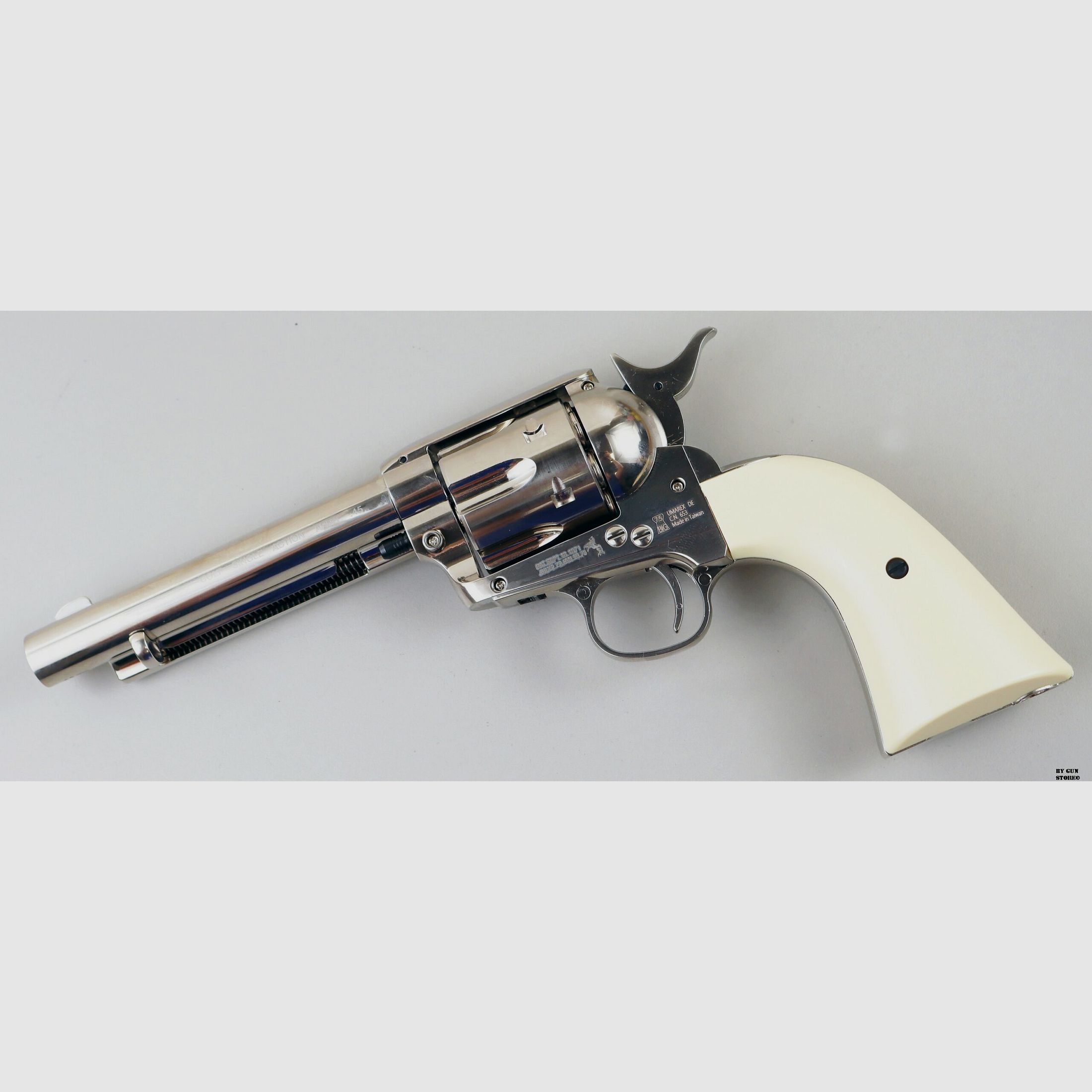 Revolver UMAREX COLT SAA 45 PEACEMAKER CO2 PELLET NICHELATA -7.5J CAL. 4.5 C.N. 653, image 2 of 3