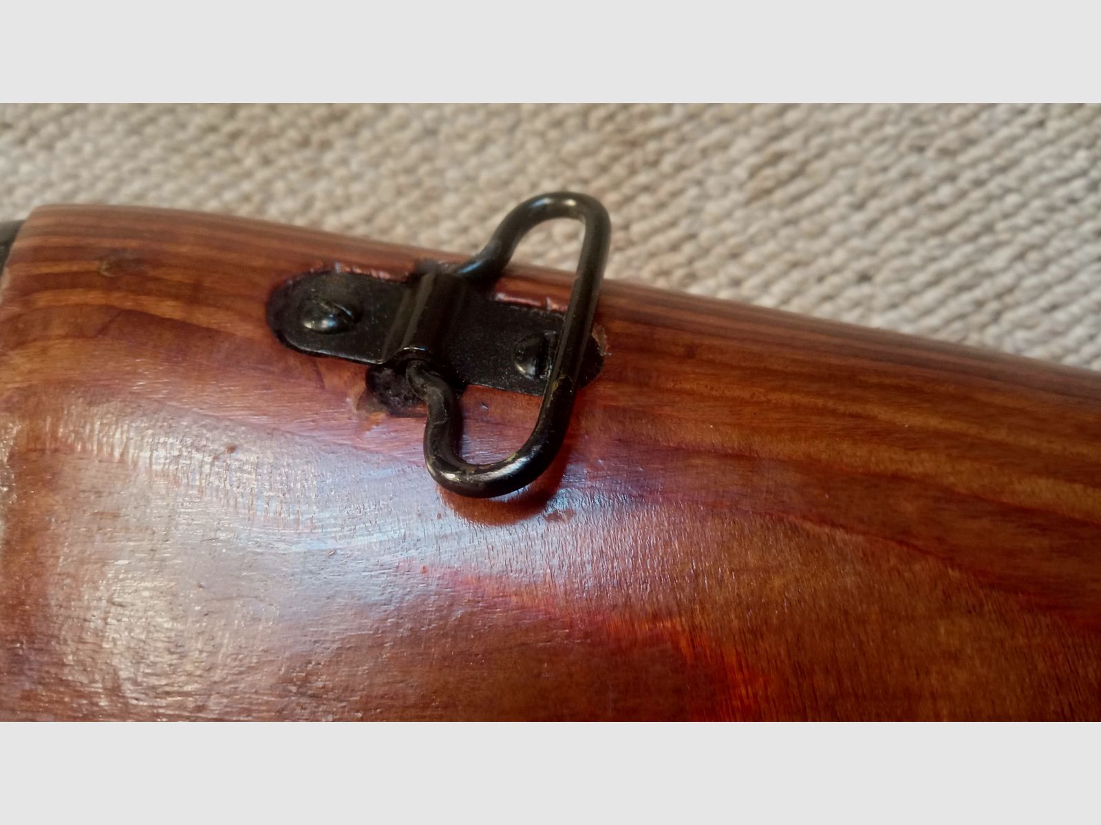 Madera de AK ruso con adaptador para rifle de CO2 Yunker en aspecto de culata fija AK74