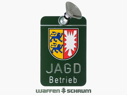 AKAH Autoschild - Jagdbetrieb Schleswig-Holstein Aluminium