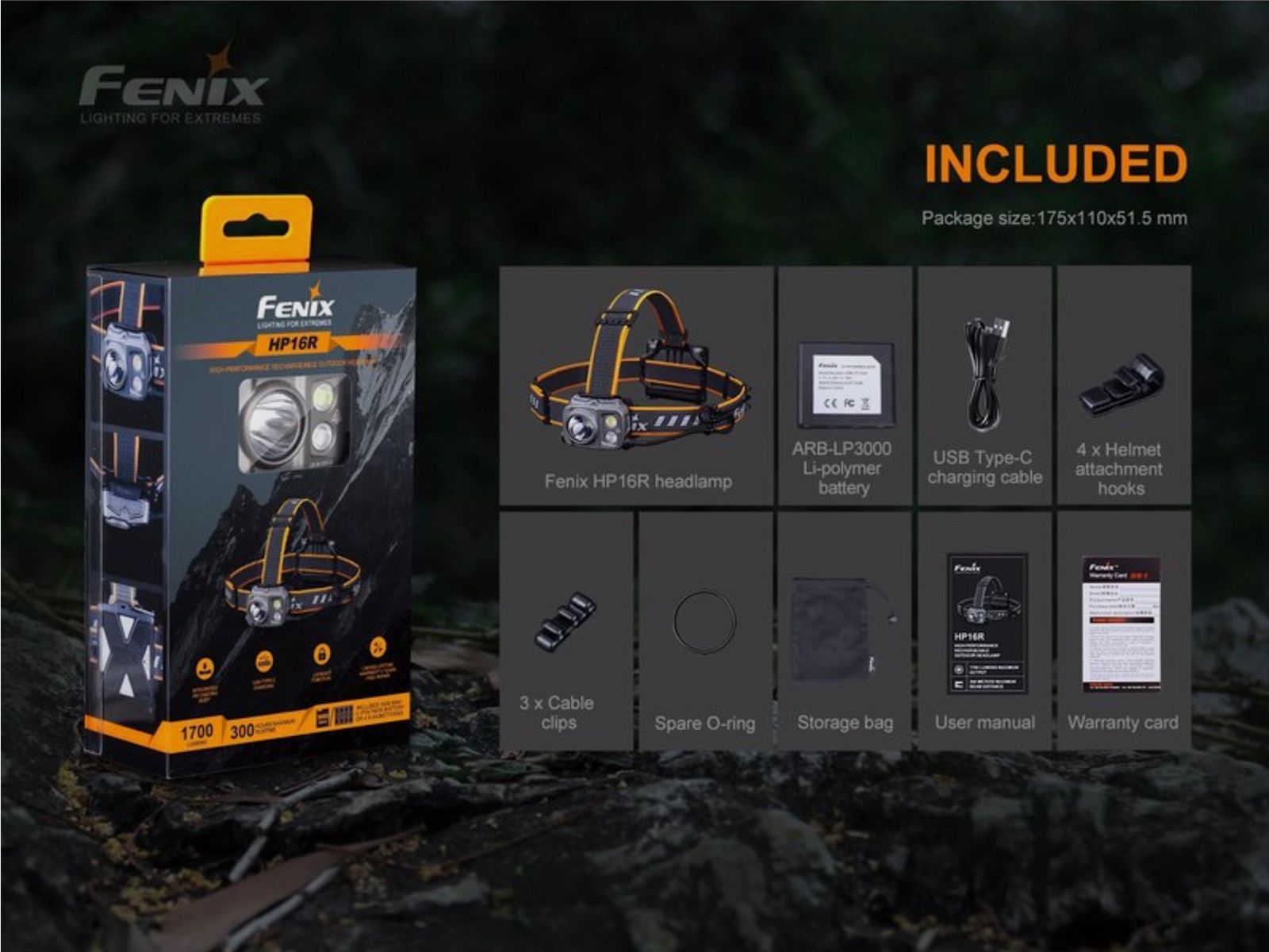 Fenix FEHP16R lampada frontale LED P16R 1700 lumen