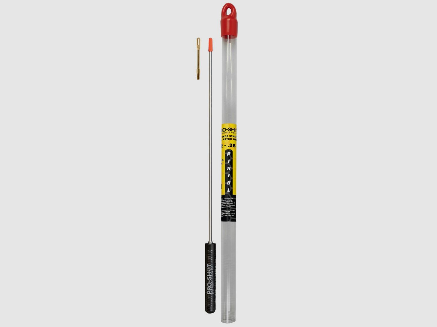 PRO SHOT 12" PISTOL MICRO-POLISHED CLEANING ROD .22 CAL & UP, image 2 of 2