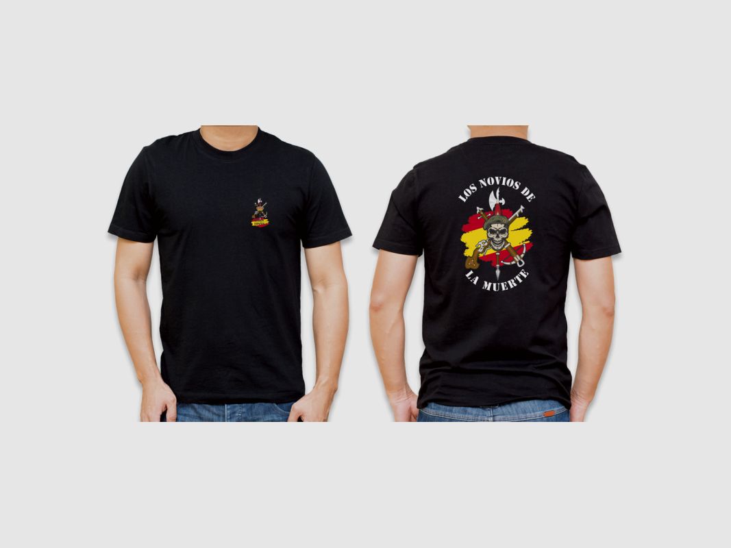 Zwart T-shirt Spaanse Legioen Novios de la Muerte