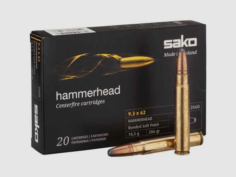 SAKO Hammerhead Büchsenmunition 9,3x62 18,5 g