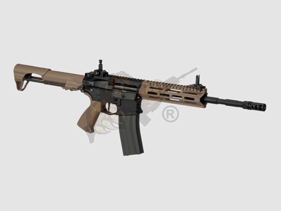 G&G CM16 Raider L 2.0E Airsoft mit ETU in Desert Tan - max. 0,5 Joule