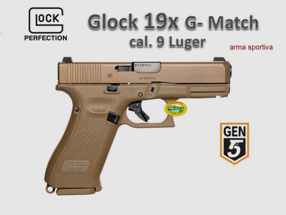 GLOCK 19X G-Match FDE cal.9x19 - 9 Luger