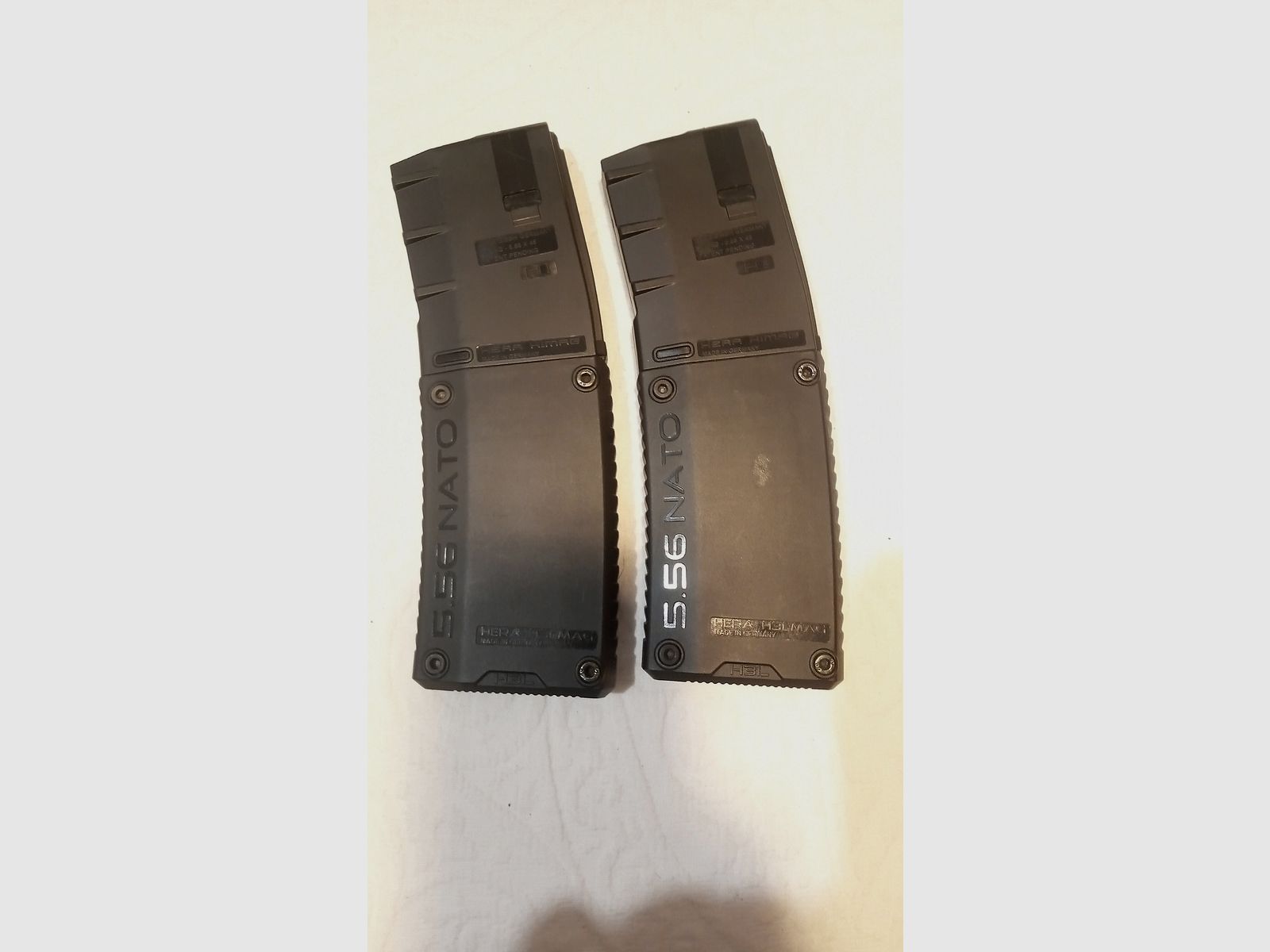 2x HERA ARMS H3L-PRO, 10-round AR15 magazine black very good, used