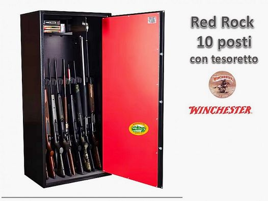 WINCHESTER Armadio Blindato Red Rock 10 fucili