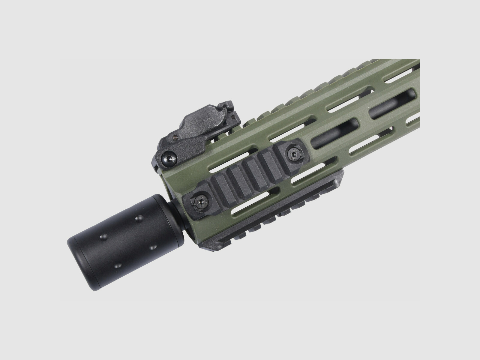 M4 AR15 M-LOK SilentOps 8 Zoll CHARLIE Oliv S-AEG Airsoft Gewehr Frei ab 18 Jahren | Delta Armory