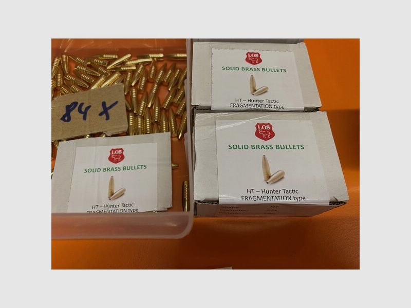 223 / .224 Geschosse BLEIFREI LIEFERBAR  L.O.S. 52 grain NEU + OVP    4 Schachteln   LESEN!