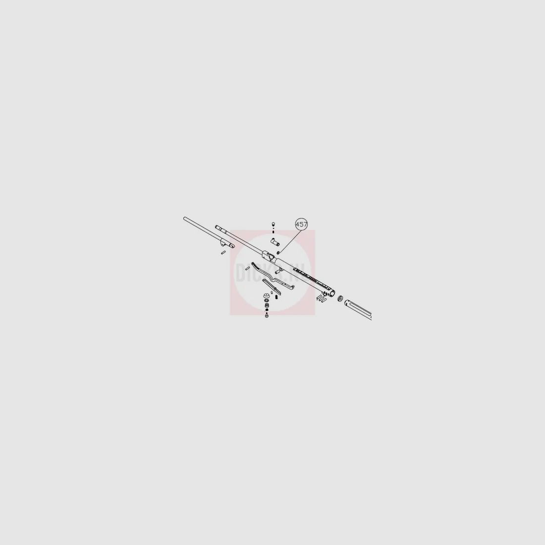 Loopafdichting 457 voor Hatsan Mod 100/105/150, afbeelding 3 van 3