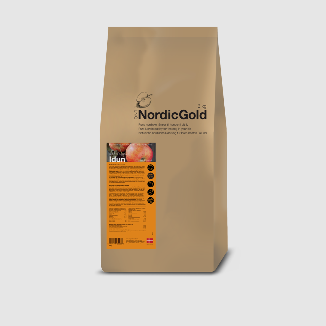 UniQ Nordic Gold Idun Hundefoder - Til den voksne hund