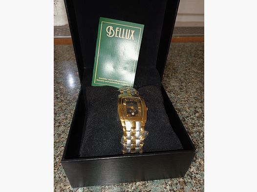 Zegarek na rękę dla mężczyzn i kobiet, pokrycie 23 K złotem, data