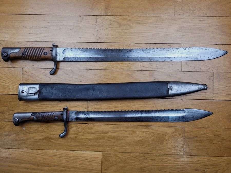 Seltene Bajonett Modell 98/02 – beeindruckende Säge – 5. Pioniere Preußen – Erfurt 1902 – Exzellenter Zustand, Bild 1 von 22