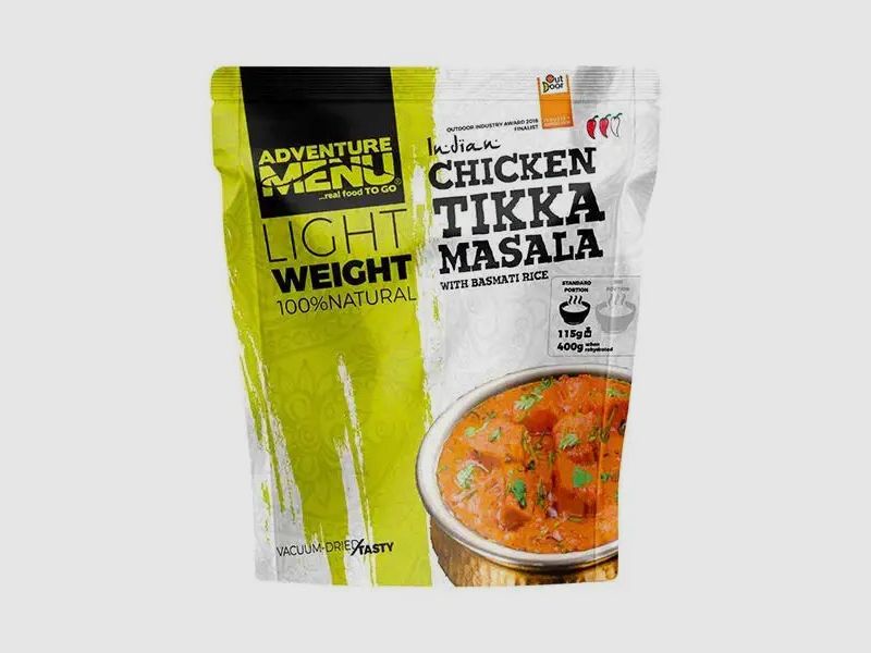 Adventure Menu Lichtgewicht Grote Kip Tikka Masala Basmati Rijst