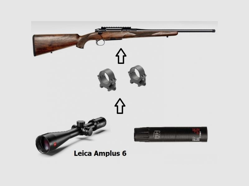 Heym SR 30 Allranger + ZF Leica - Komplettpaket