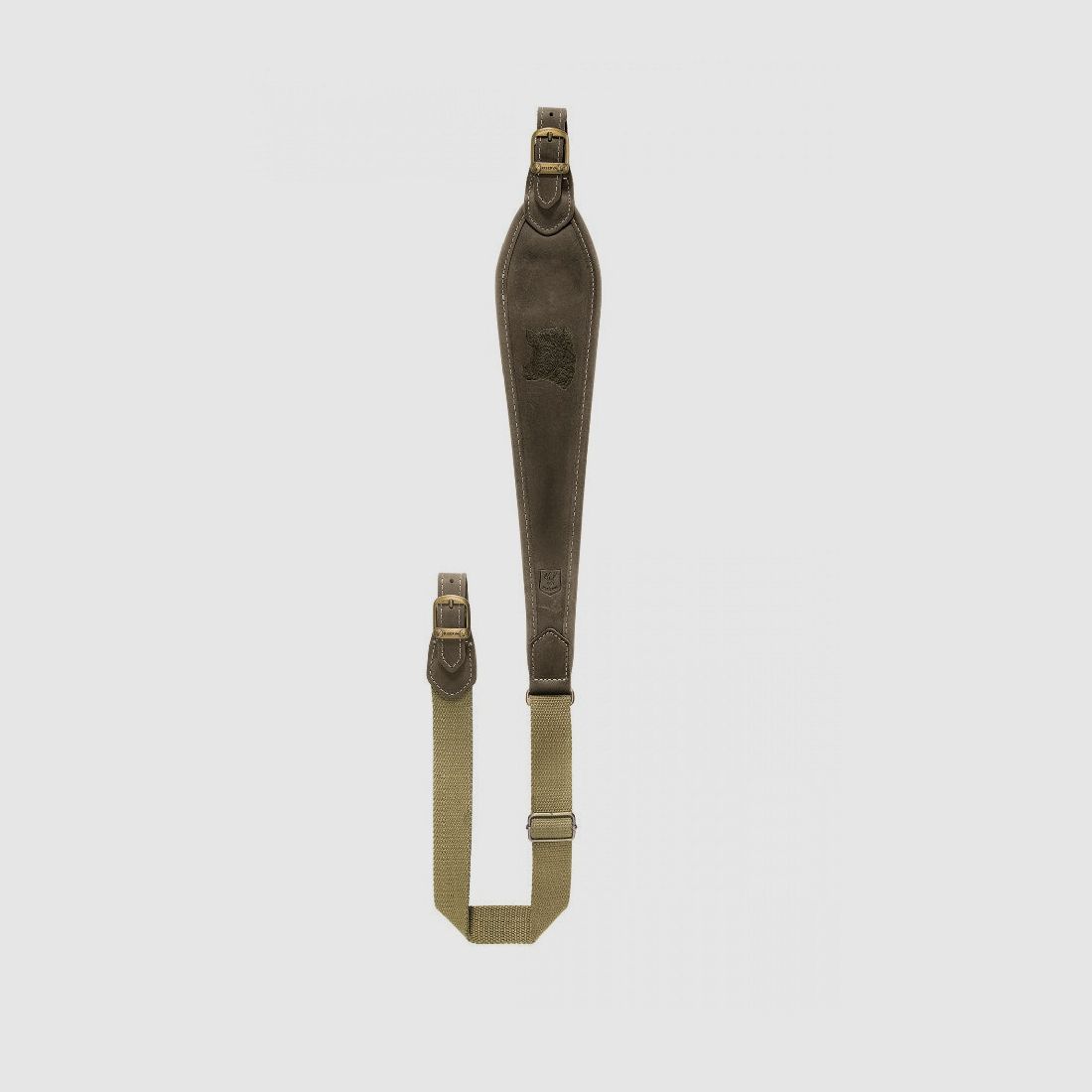 RISERVA R1852 Correa Carabina Cuero Grabado Jabalí Verde, imagen 1 de 2
