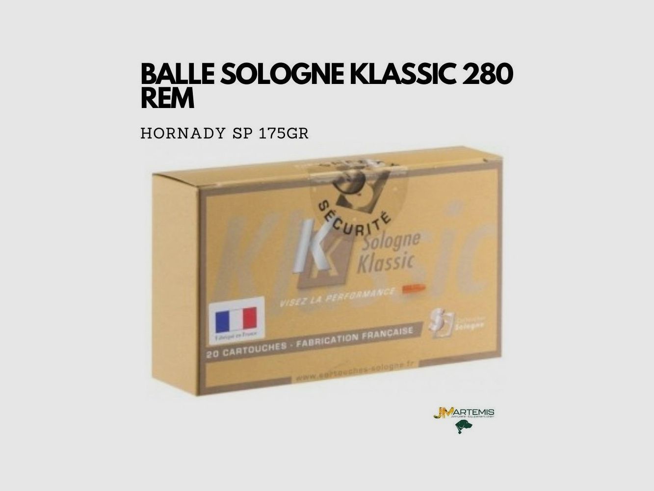 Patrone SOLOGNE KLASSIC 280 REMINGTON SP 175GR