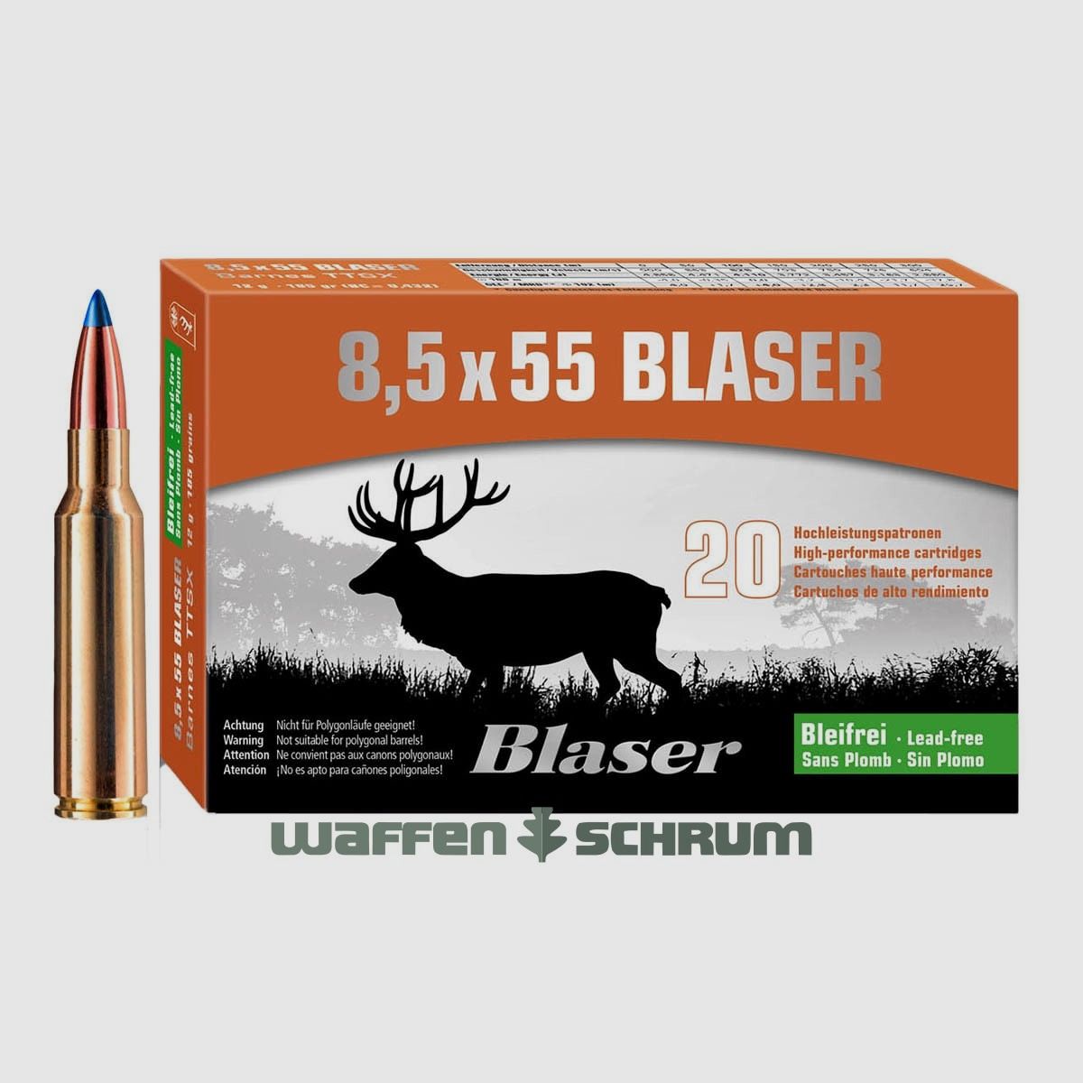 Blaser Barnes TTSX 10,4g - 160gr 8,5x55Blaser