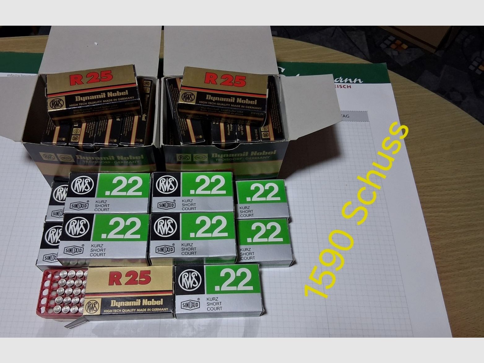 Munition RWS 22 Kurz