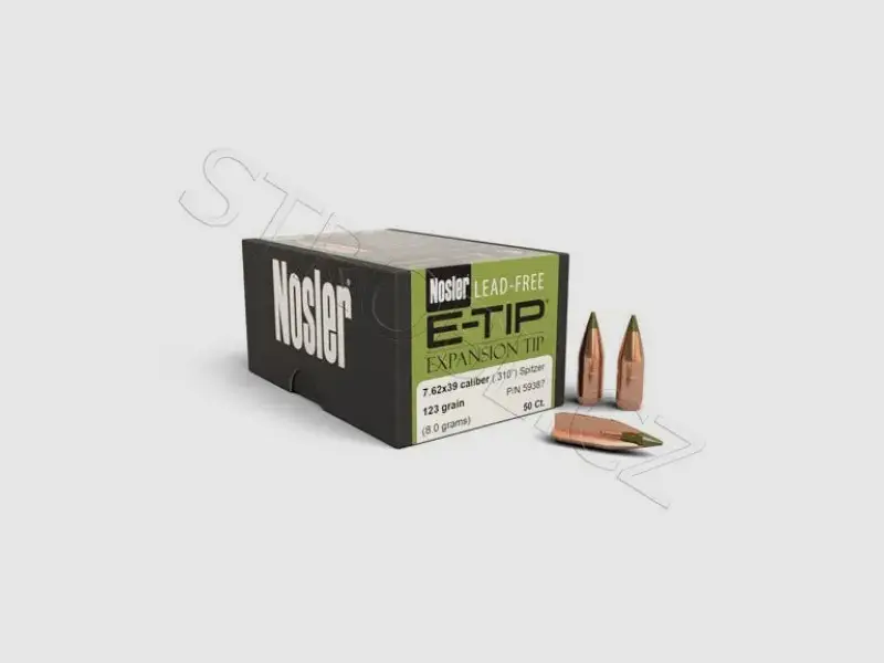 Bleifrei Geschosse Nosler E-Tip 7,62mm, dia .310, 123grs, Bild 1 von 2