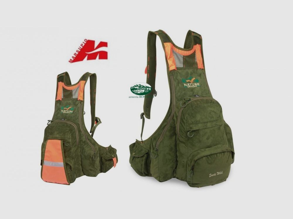 MARSUPIO Rucksack Weste Wildleder