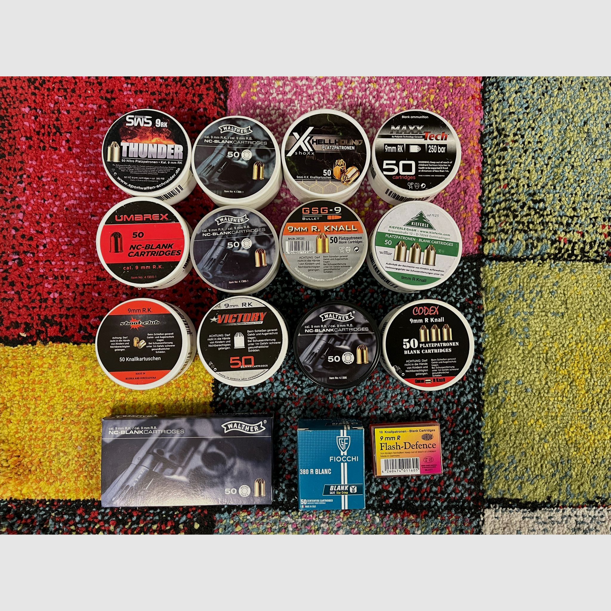 9mm RK Platzpatronen Sammlung