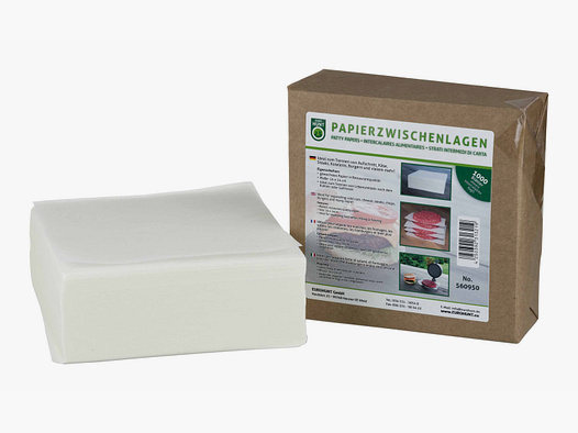 Papierzwischenlage für Burger 14x14cm 1000 Stk. für ca. 500 Burger