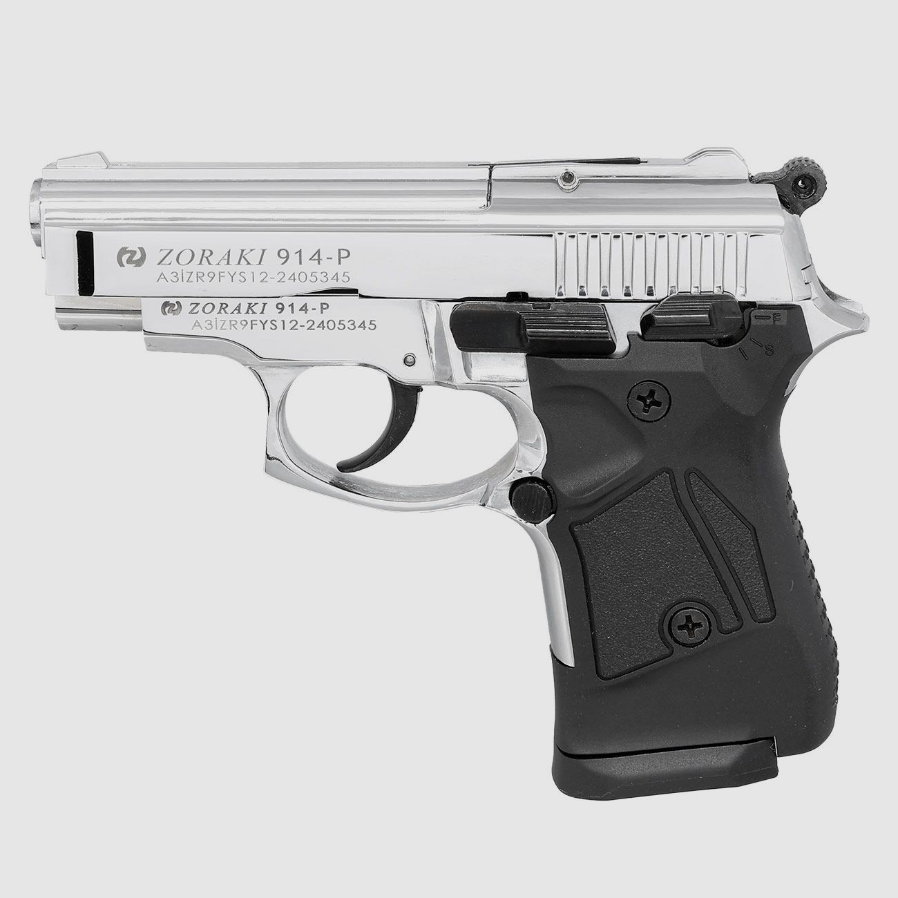 ZORAKI 914 Chrome 9 mm P.A.K. – pistola a salve – spedizione in tutta l’UE