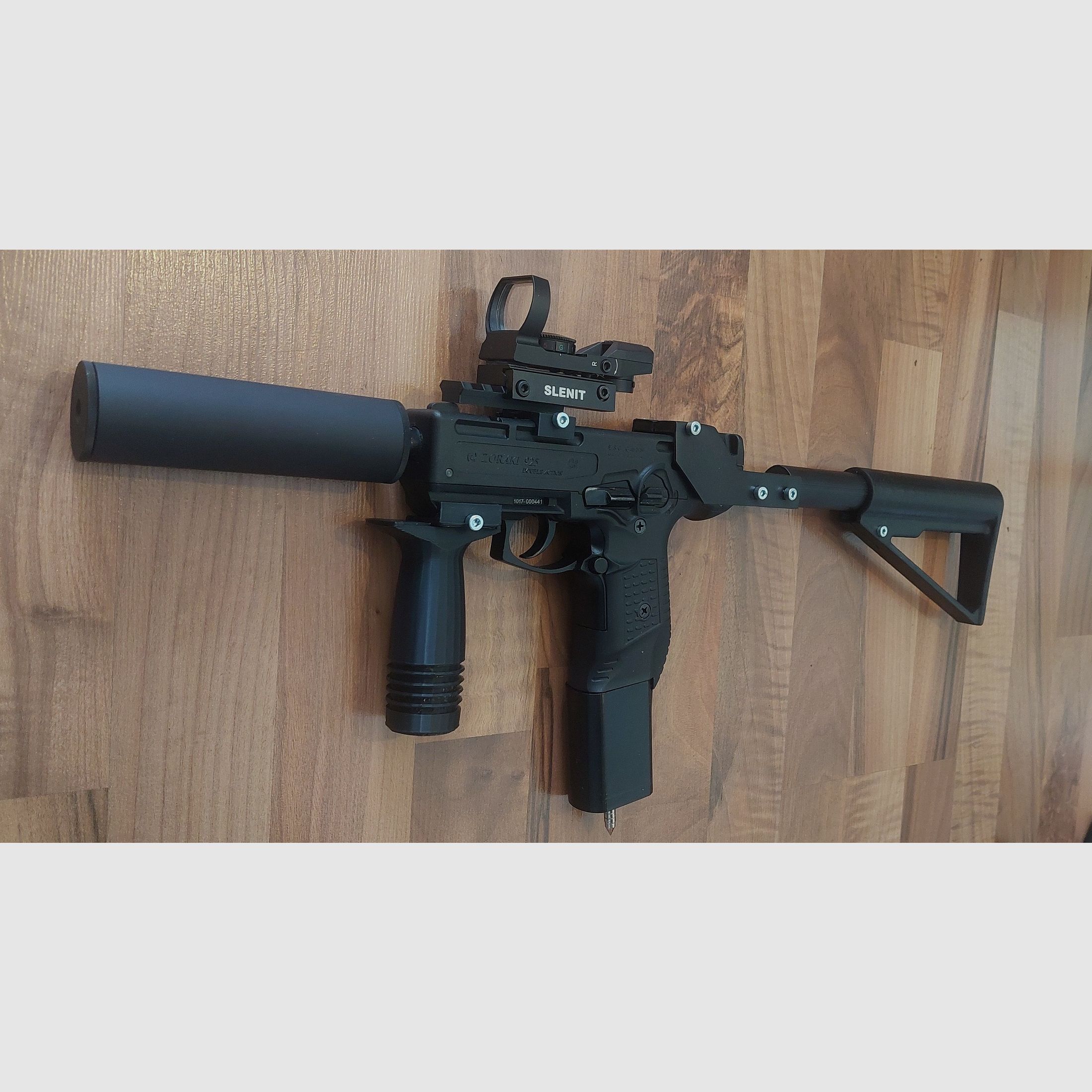 ZORAKI 925 con kit de conversión MP 9 mm (PTB 1005) pistola de fogueo no Walther Glock HW94 Colt