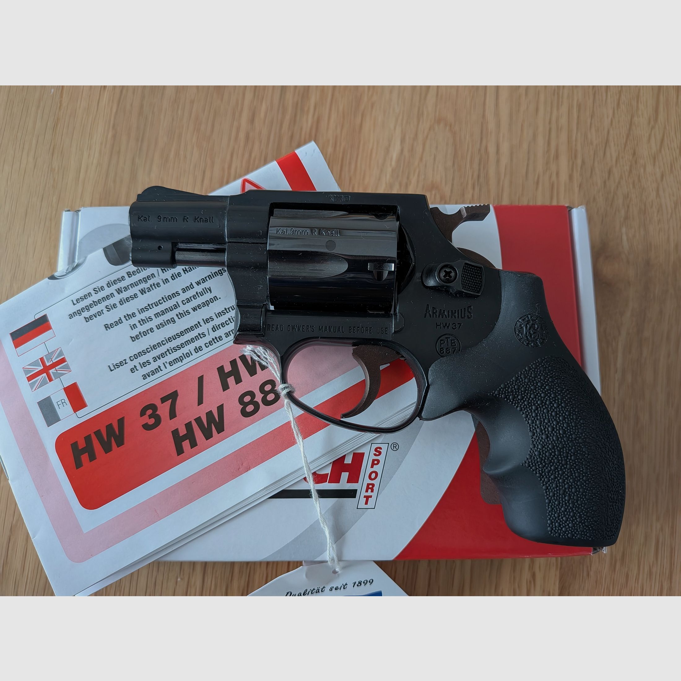 Weihrauch HW 37 9mm Knall ++ Non sparato ++ Hw37 Hogue impugnature