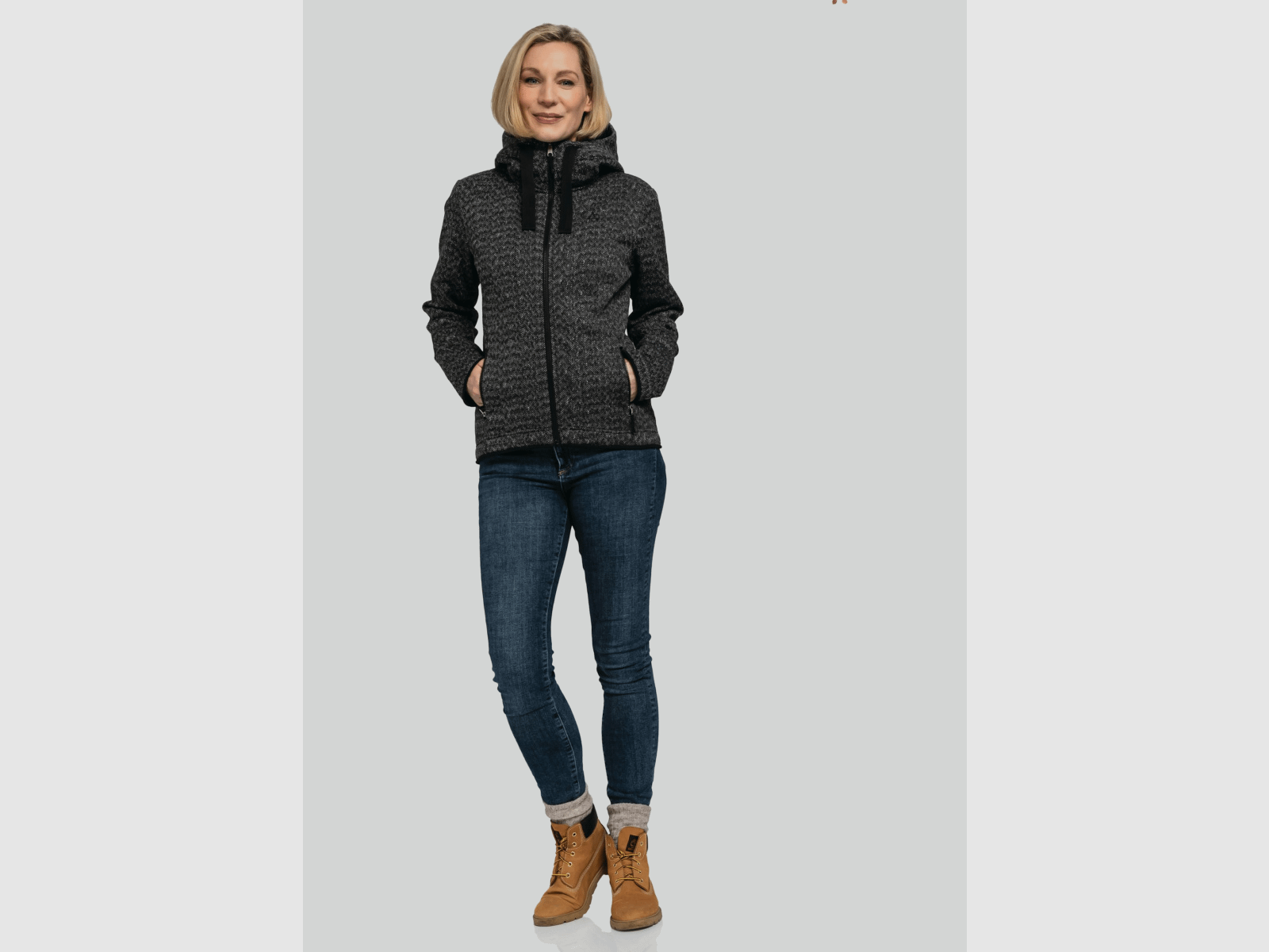 SCHÖFFEL Fleece Hoody Aurora L Schwarz