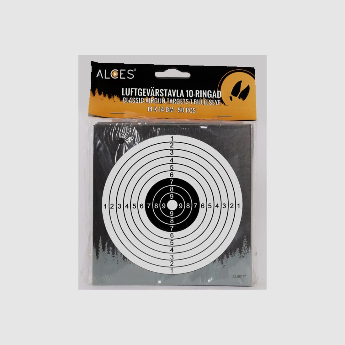 Luftgewehrbretter 14x14 cm Offizieller 10er-Ring