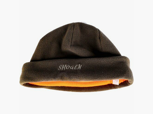 Cappello in pile reversibile Skogen oliva/arancione segnale