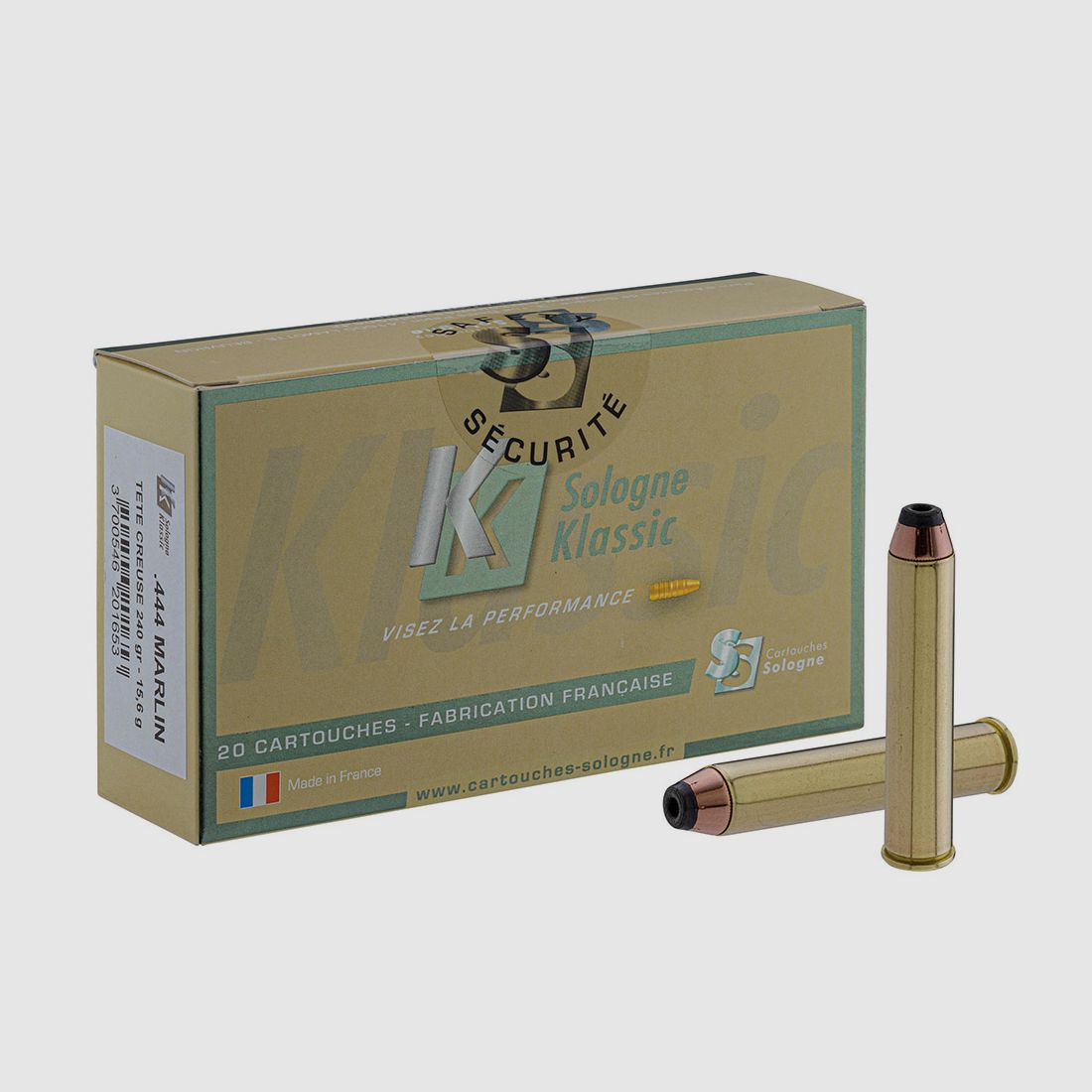 .444 MARLIN SOLOGNE Tête Creuse 240gr