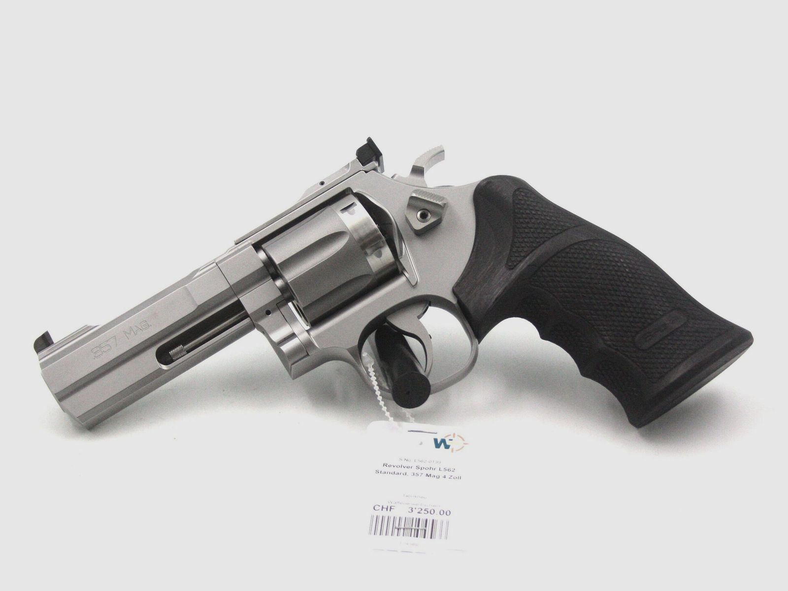 Revolver Spohr L562 Standard, Stainless, .357 Mag., 4″ Lauf, Bild 1 von 2