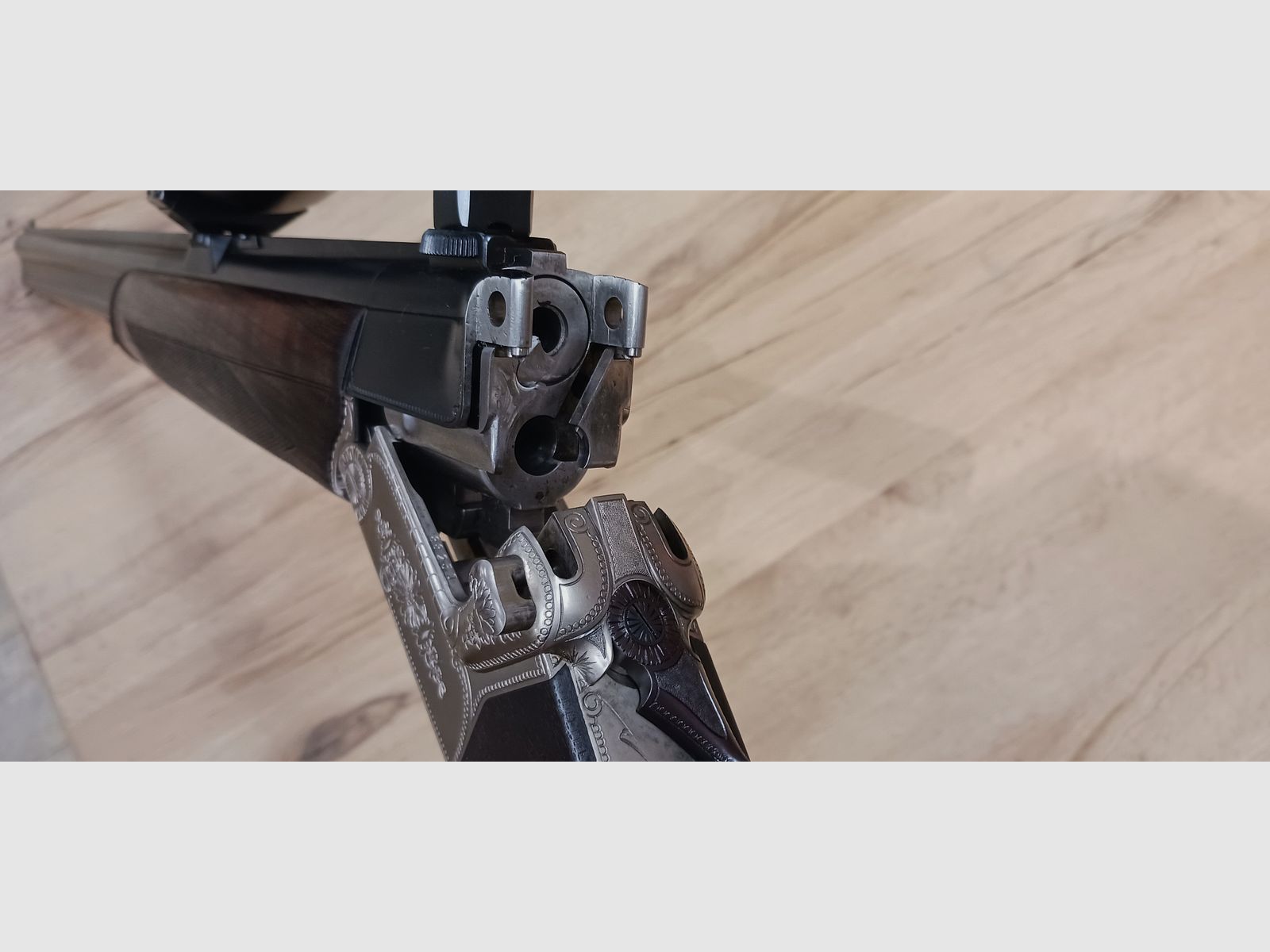 Escopeta de doble cañón Krieghoff Mod. TEKK Cal. 9,3x64; 12/70 (casi Bergstutzen incluido ESL 5,6x50RM)