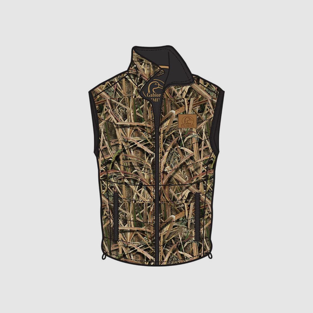 Gilet camo Roseaux Gabion 4 poches - Unlimited, image 2 sur 4