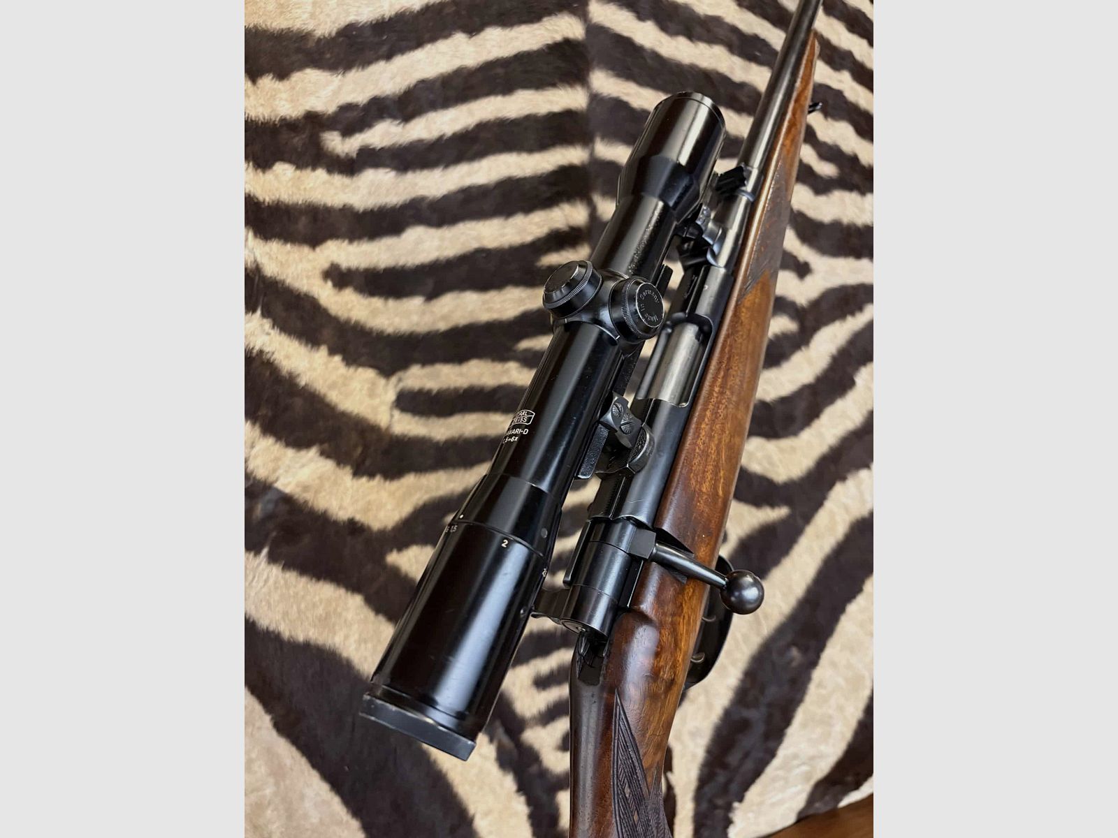Anschutz mod.1433 – cal. .22 Hornet – ca. 51 cm – cannocchiale – moderatore di suono, immagine 10 di 11